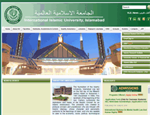 Tablet Screenshot of iiu.edu.pk